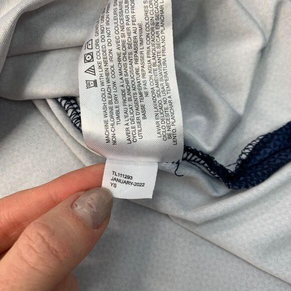 Greg Norman Polo Shirt Mens M Medium Storm Micro Geo Short Sleeve ML75 PlayDry - Picture 7 of 11